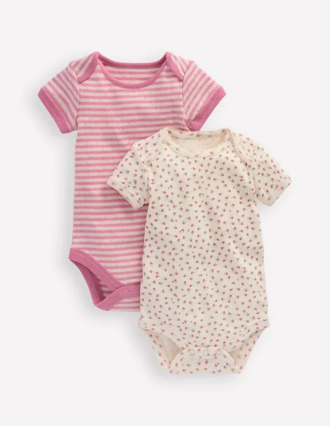 2-pack Pointelle Bodies Ditsy Rose 2-pack Pointelle Bodies Ditsy Rose
