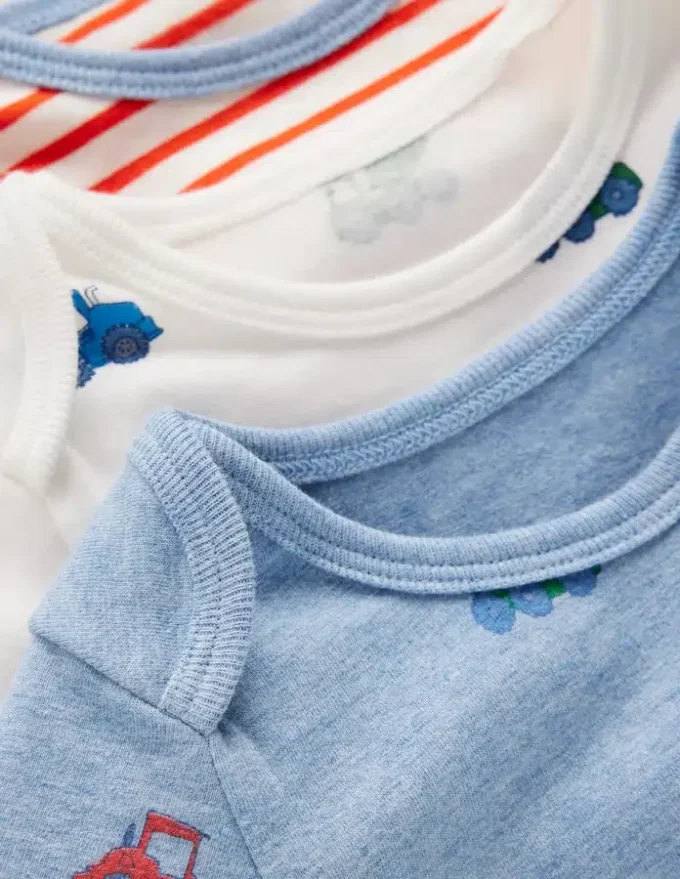 3-pack Cotton Bodies Blue Construction 3-pack Cotton Bodies Blue Construction