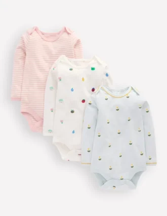 3-pack Cotton Bodies Multi Daisy