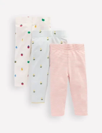 3-pack Cotton Leggings Multi Daisy