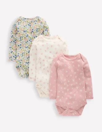 3-pack Pointelle Bodies Multi Ditsy Floral