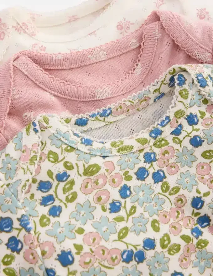 3-pack Pointelle Bodies Multi Ditsy Floral 3-pack Pointelle Bodies Multi Ditsy Floral