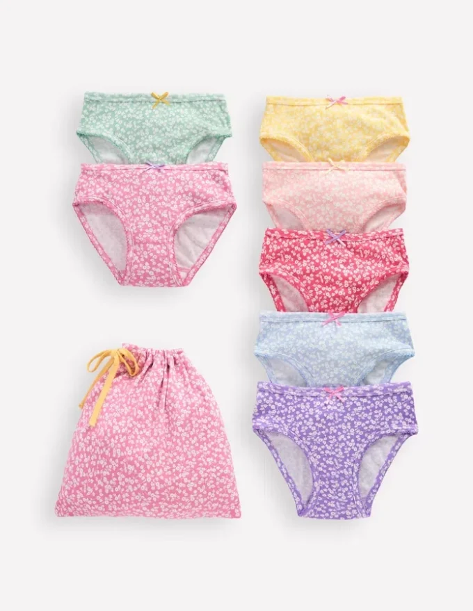 7-Pack Pointelle Underwear Multi Ditsy Vine