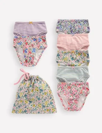 7-Pack Underwear Multi Floral/Stripe