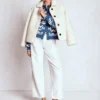 Abi Jacquard Cardigan Denim Blue Aztec Abi Jacquard Cardigan Denim Blue Aztec
