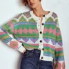 Abi Jacquard Cardigan Multi Aztec Abi Jacquard Cardigan Multi Aztec