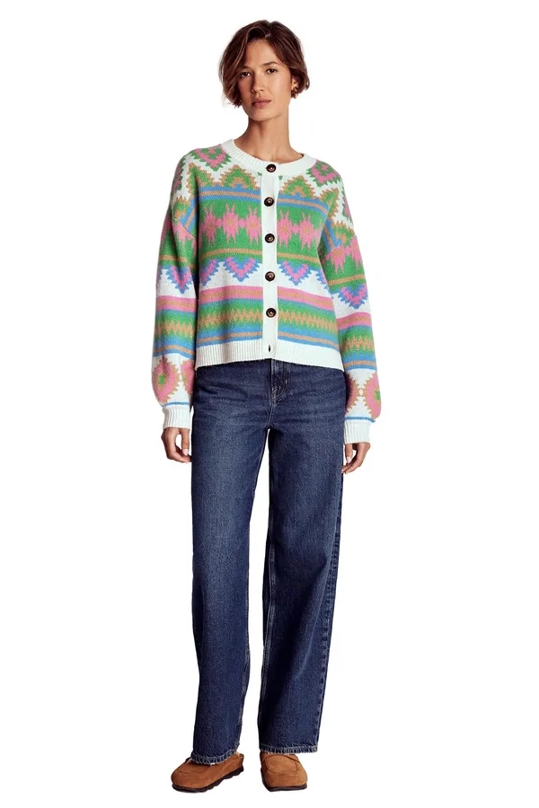Abi Jacquard Cardigan Multi Aztec Abi Jacquard Cardigan Multi Aztec