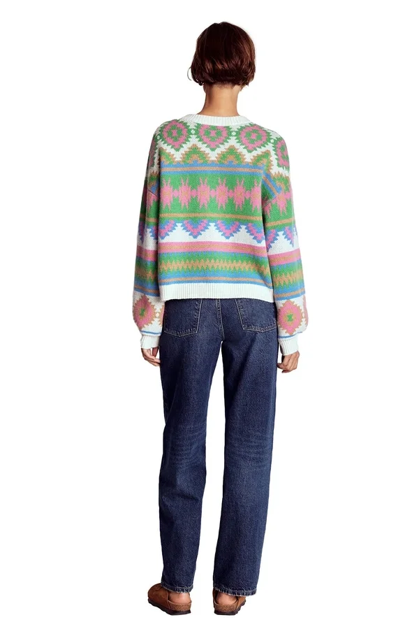 Abi Jacquard Cardigan Multi Aztec Abi Jacquard Cardigan Multi Aztec