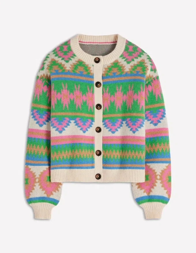 Abi Jacquard Cardigan Multi Aztec Abi Jacquard Cardigan Multi Aztec