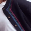 Abi Jacquard Cardigan Navy, Tiger