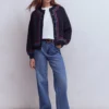 Abi Jacquard Cardigan Navy, Tiger