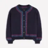 Abi Jacquard Cardigan Navy, Tiger