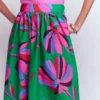 Abigail Poplin Maxi Skirt Green, Daisy Cascade Abigail Poplin Maxi Skirt Green, Daisy Cascade