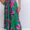 Abigail Poplin Maxi Skirt Green, Daisy Cascade Abigail Poplin Maxi Skirt Green, Daisy Cascade