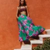 Abigail Poplin Maxi Skirt Green, Daisy Cascade Abigail Poplin Maxi Skirt Green, Daisy Cascade