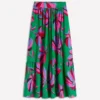 Abigail Poplin Maxi Skirt Green, Daisy Cascade Abigail Poplin Maxi Skirt Green, Daisy Cascade