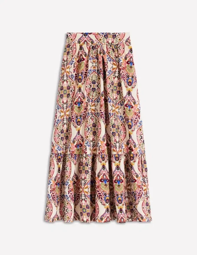 Abigail Poplin Maxi Skirt Multi, Enchanted Gardenia Abigail Poplin Maxi Skirt Multi, Enchanted Gardenia