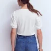 Ada Broderie Mix Top White Ada Broderie Mix Top White