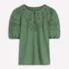 Ada Broderie Mix Top Willow Green Ada Broderie Mix Top Willow Green