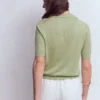 Agnes Collar Linen Cardigan Green Agnes Collar Linen Cardigan Green