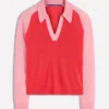 Agnes Collared Linen Jumper Sunkissed Coral / Formica Pink Agnes Collared Linen Jumper Sunkissed Coral / Formica Pink