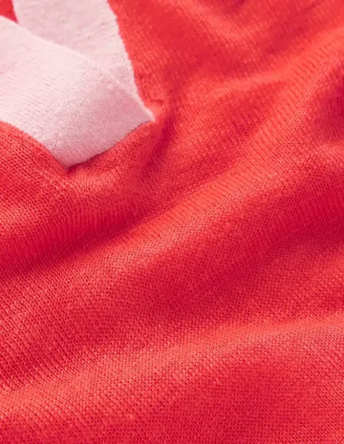 Agnes Collared Linen Jumper Sunkissed Coral / Formica Pink Agnes Collared Linen Jumper Sunkissed Coral / Formica Pink
