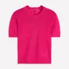 Agnes Linen Button T-Shirt Pink Peony Agnes Linen Button T-Shirt Pink Peony