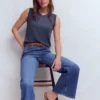Agnes Linen Tank Blue Agnes Linen Tank Blue