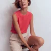 Agnes Linen Tank Pink Agnes Linen Tank Pink