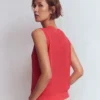 Agnes Linen Tank Pink Agnes Linen Tank Pink