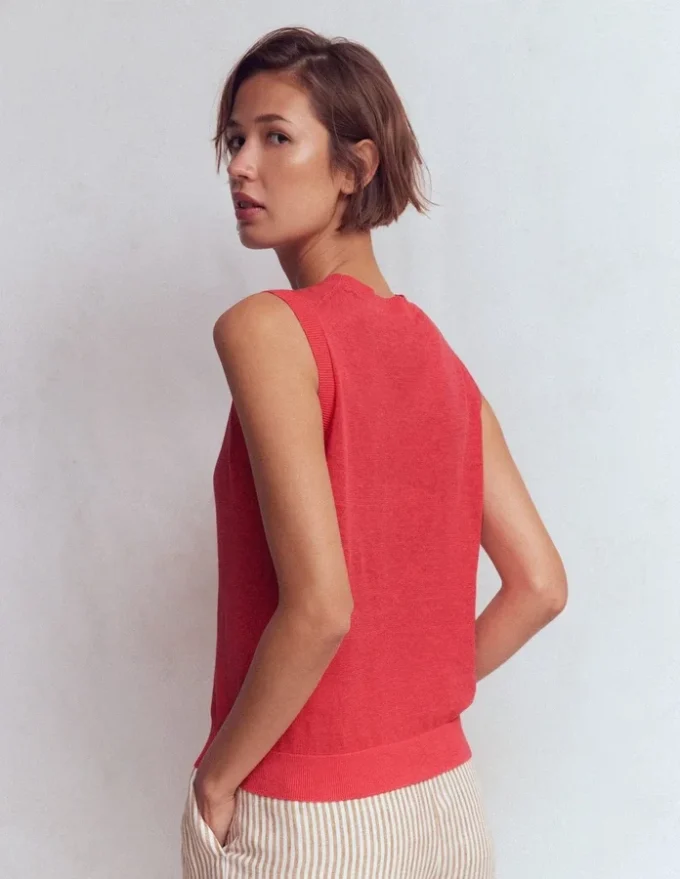 Agnes Linen Tank Pink Agnes Linen Tank Pink