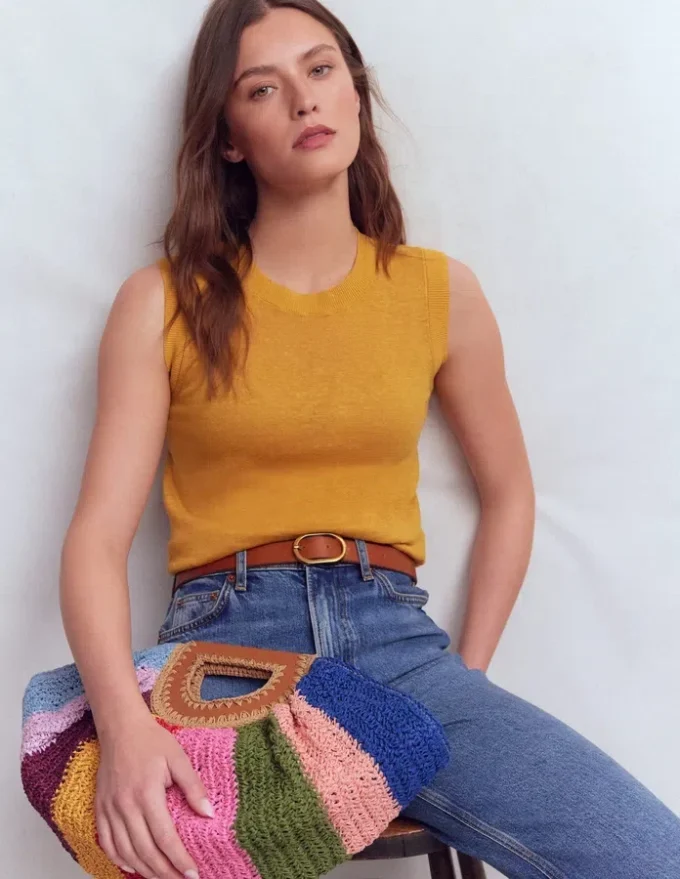 Agnes Linen Tank Yellow Agnes Linen Tank Yellow