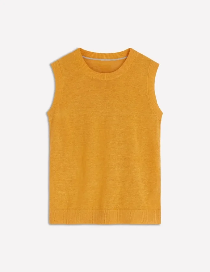 Agnes Linen Tank Yellow Agnes Linen Tank Yellow