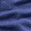 Agnes Linen V Neck T-Shirt Solid Blue Agnes Linen V Neck T-Shirt Solid Blue