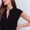 Alba Smocked Jersey Midi Dress Black Alba Smocked Jersey Midi Dress Black
