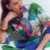 Alexa Long Sleeve Midi Dress Multi Abstract Valley Alexa Long Sleeve Midi Dress Multi Abstract Valley