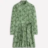 Alexa Long Sleeve Short Dress Green, Decorative Blossom Alexa Long Sleeve Short Dress Green, Decorative Blossom