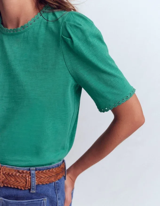 Ali Trim T-shirt Deep Teal Ali Trim T-shirt Deep Teal