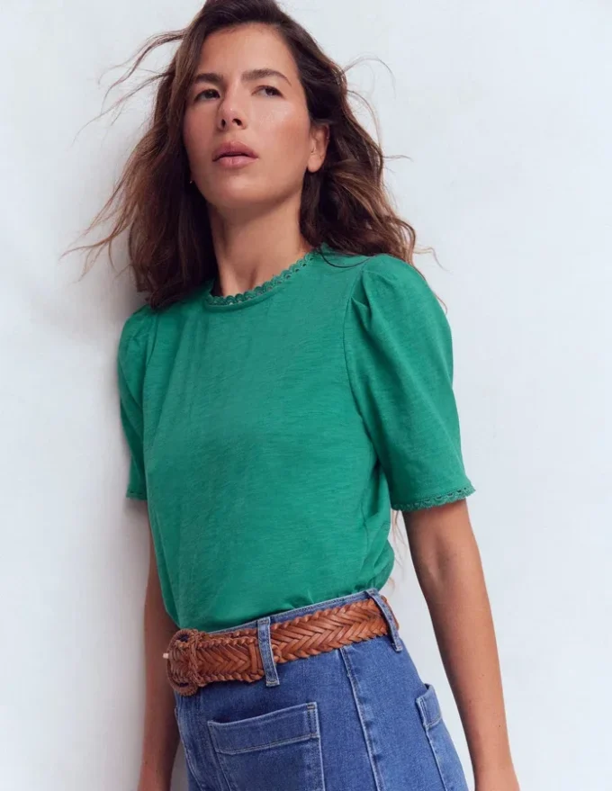 Ali Trim T-shirt Deep Teal Ali Trim T-shirt Deep Teal