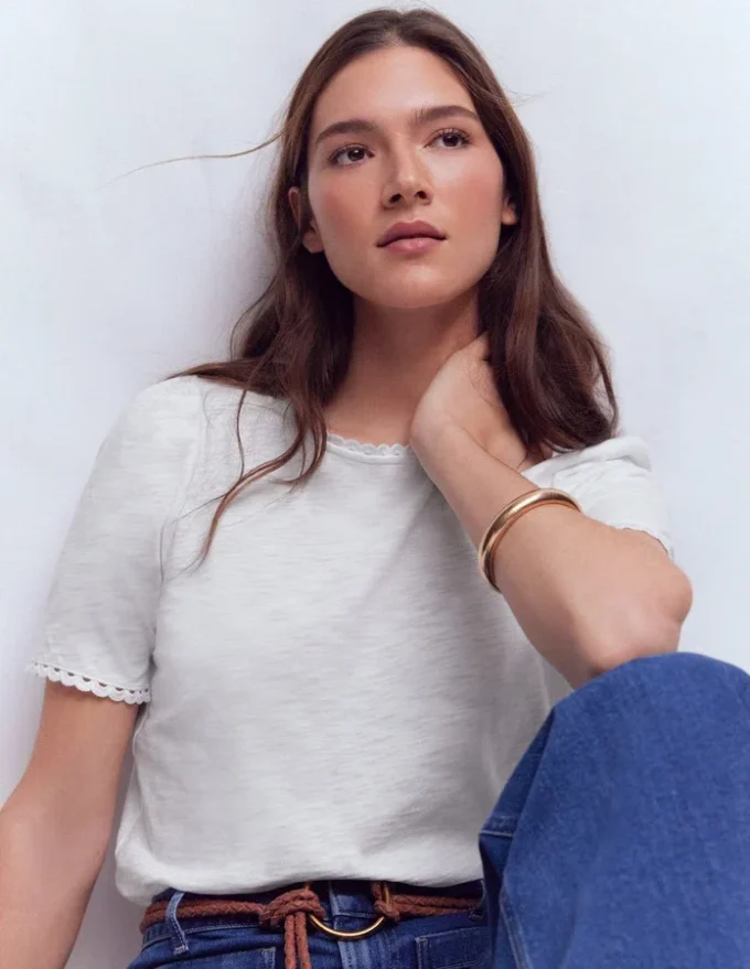 Ali Trim T-shirt White Ali Trim T-shirt White