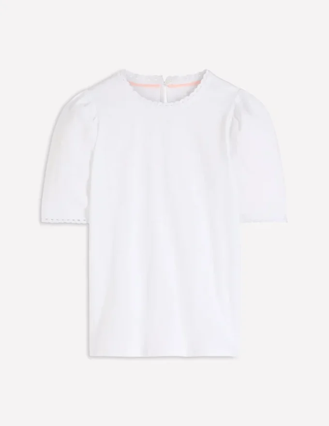 Ali Trim T-shirt White Ali Trim T-shirt White