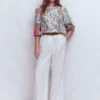 Alicia Linen Top Multi, Botanical Trail Alicia Linen Top Multi, Botanical Trail