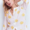 Alicia Linen Top White, Floral embroidery