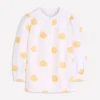 Alicia Linen Top White, Floral embroidery