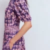 Amber Pleat Jersey Midi Dress Calla Lilly, Blossom Grove