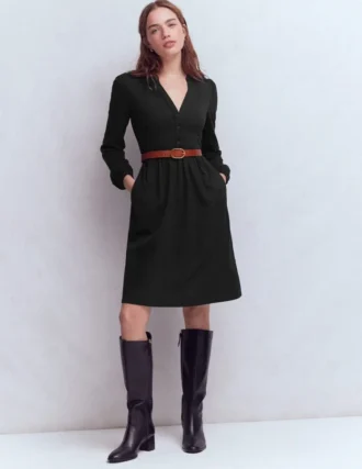 Amy Short Jersey Dress Black