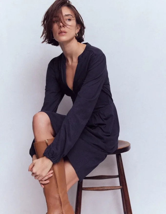 Amy Short Jersey Dress Navy Amy Short Jersey Dress Navy