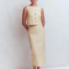 Andrea Cotton Shell Top Ivory broderie Andrea Cotton Shell Top Ivory broderie