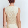 Andrea Cotton Shell Top Ivory broderie Andrea Cotton Shell Top Ivory broderie
