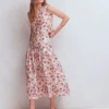 Andrea Linen Shell Top Ivory, Bloom Scatter